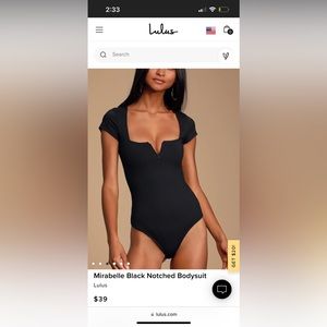 Lulus Mirabelle Notched bodysuit